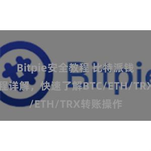 Bitpie安全教程 比特派钱包转账教程详解，快速了解BTC/ETH/TRX转账操作