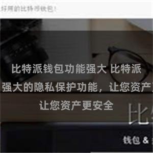 比特派钱包功能强大 比特派钱包：强大的隐私保护功能，让您资产更安全