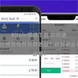 Bitpie便捷下载 如何通过比特派钱包获取收益？投资者必看！