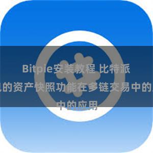 Bitpie安装教程 比特派钱包的资产快照功能在多链交易中的应用