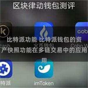比特派功能 比特派钱包的资产快照功能在多链交易中的应用